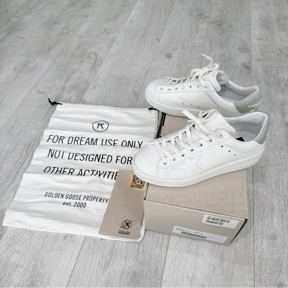 Golden Goose Pure Star Leather Sneaker Size 35